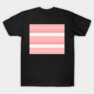 Strips - pink and white. T-Shirt